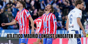 atletico madrid longest unbeaten run