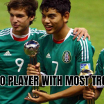 mexico player with most trophies